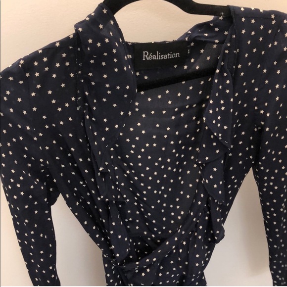 Realisation Par Alexandra Dress In Navy Star XS - Picture 6 of 7